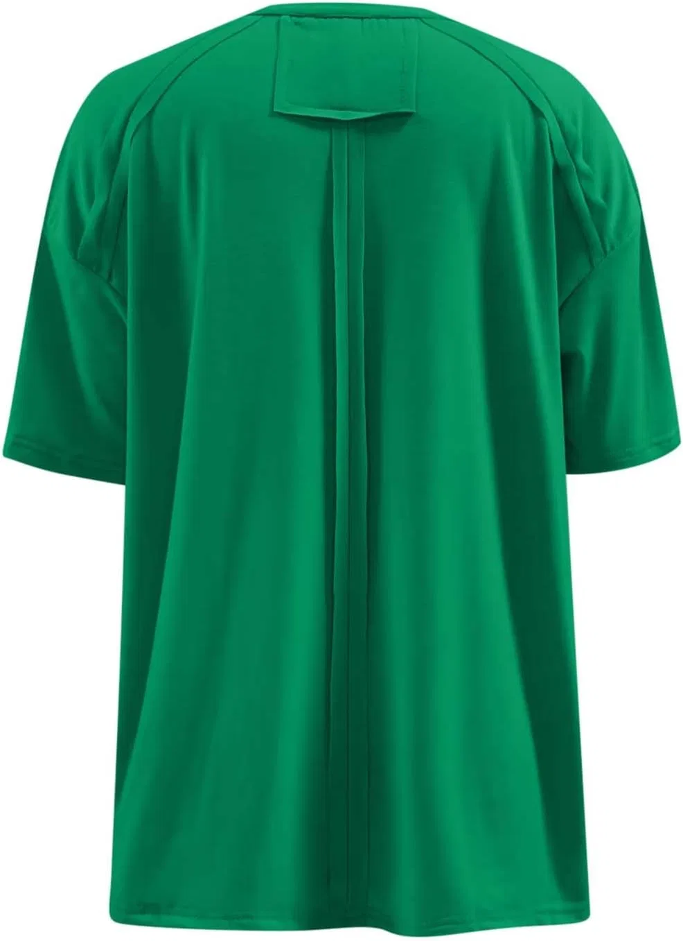 Женская свободная футболка с круглым вырезом Oversize, A03_green — фото 4
