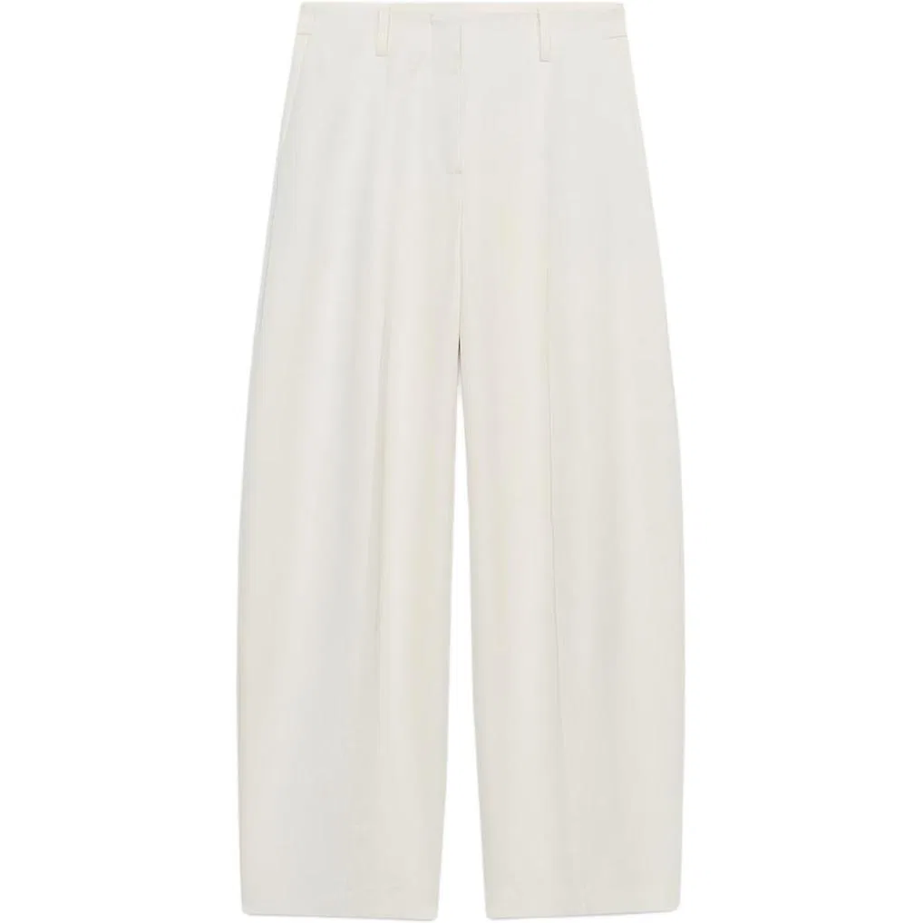 Женские повседневные брюки без принта Other, ZARA, Raw White