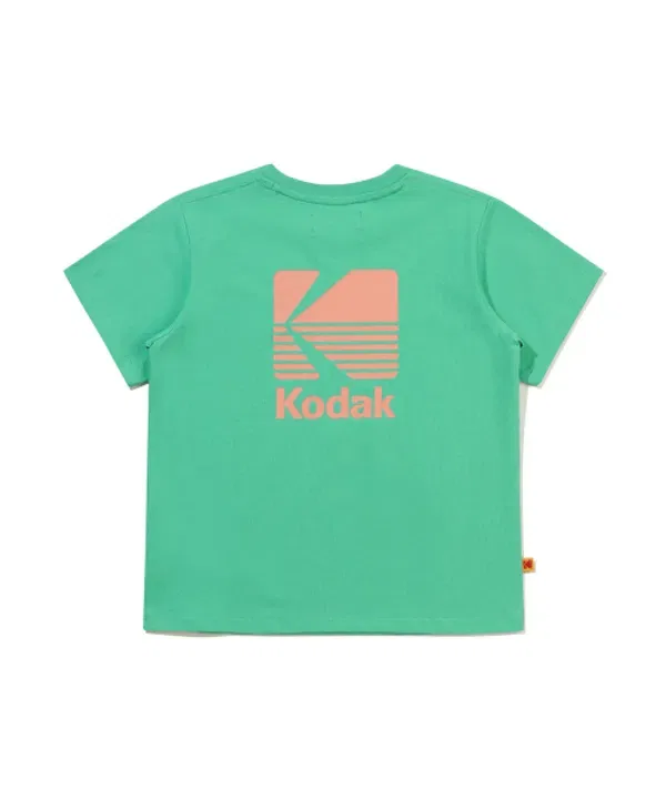 Футболка с логотипом Kodak Kids, зеленая