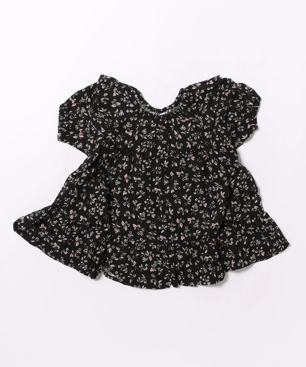 Детское платье из вискозы с воланами и принтом Willow Rylee + Cru, Dark Floral