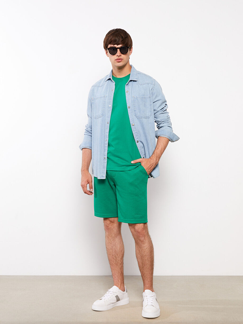 

Мужские шорты Slim Fit с завязками на талии LCW Casual
