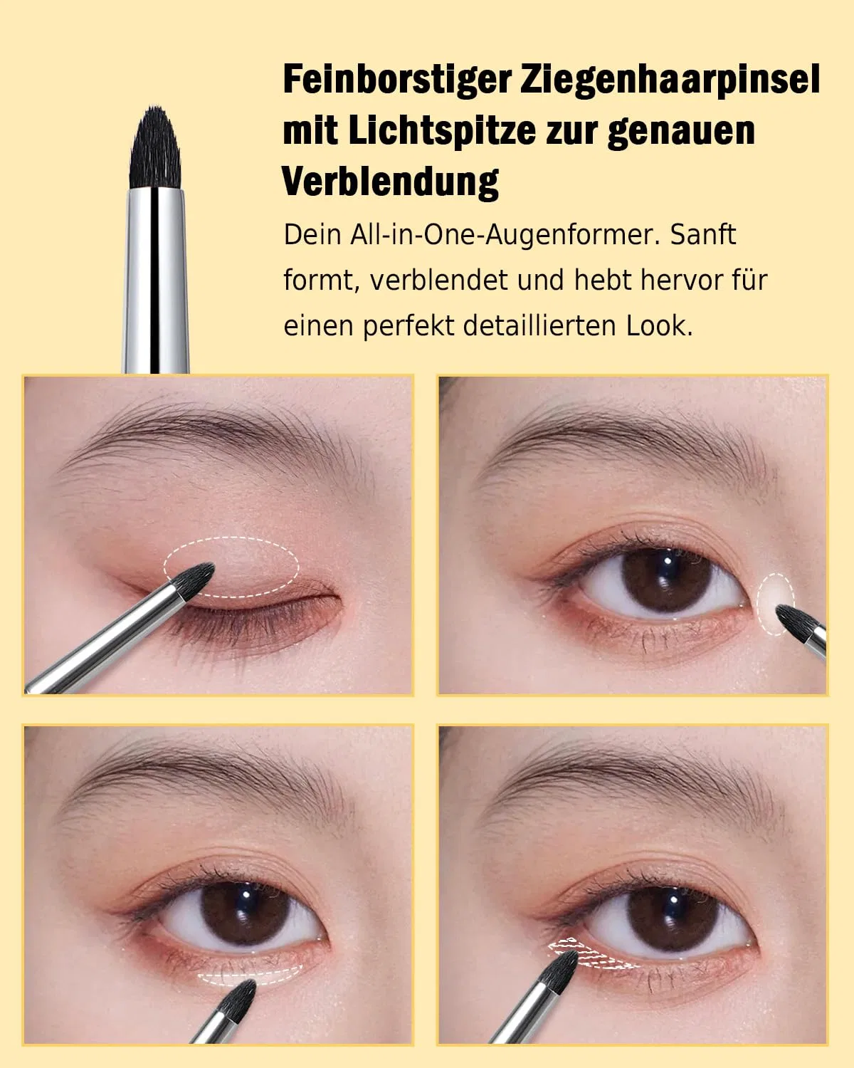 Кисть для теней «Precision Tapered Eyeshadow Brush» от EIGSHOW Eigshow, E834 — фото 3