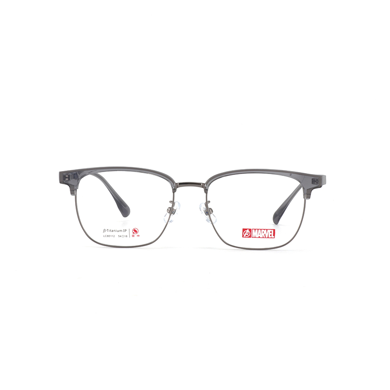 

MARVEL Титановая оправа для очков в стиле бровей унисекс, Personalized Gray C041