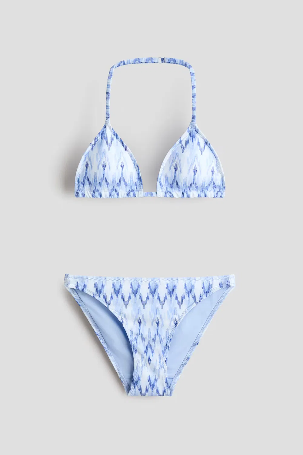 Треугольное бикини H&M, Blau/Gemustert