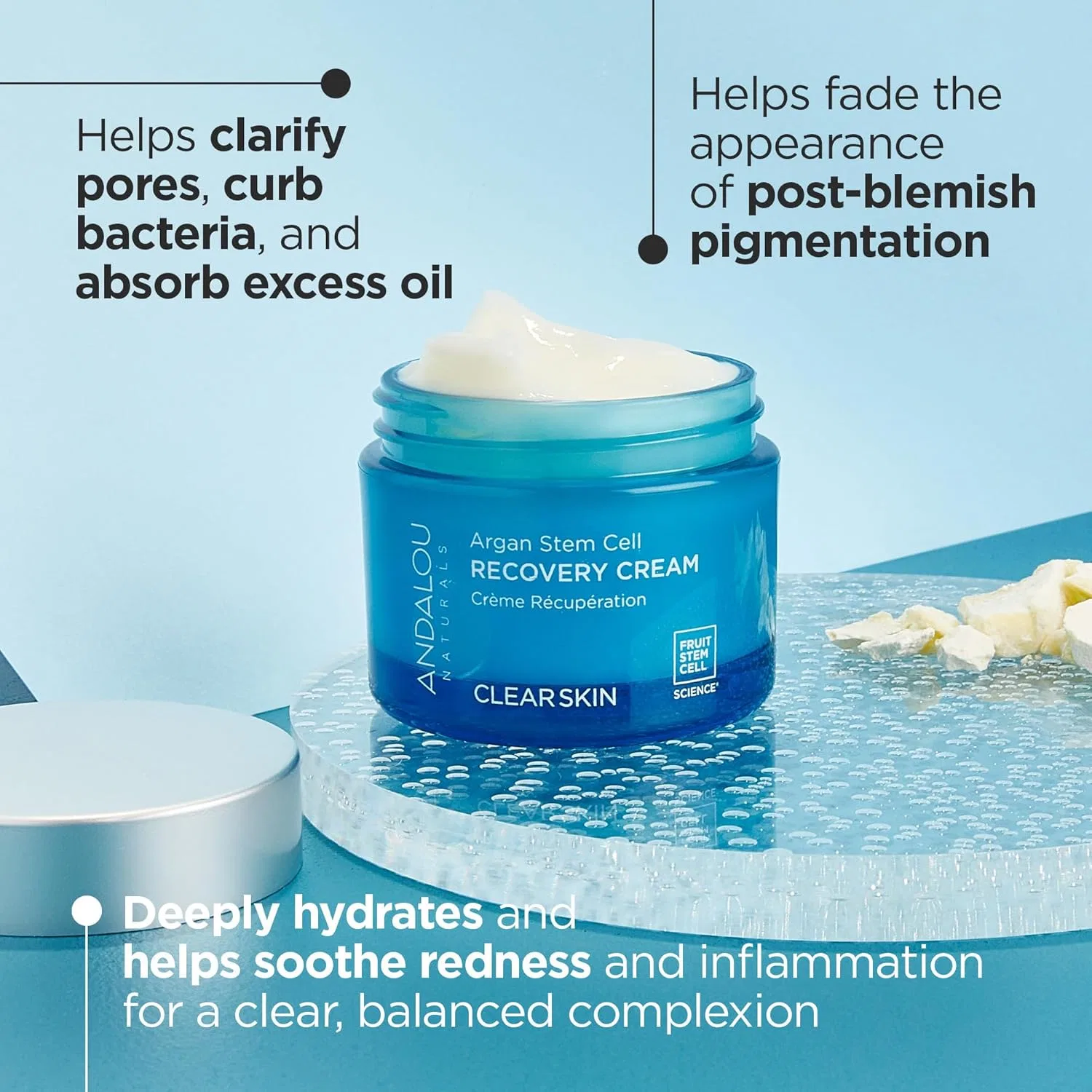 Крем для лица Andalou Naturals Argan Stem Cell Recovery Cream, 50 мл — фото 2