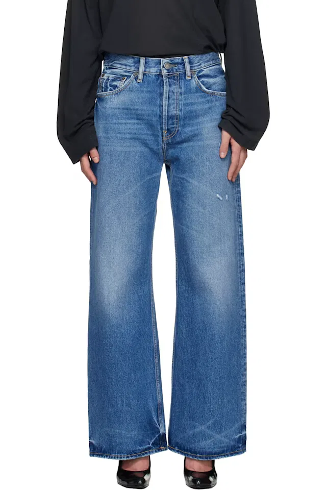 Синие винтажные джинсы Acne Studios