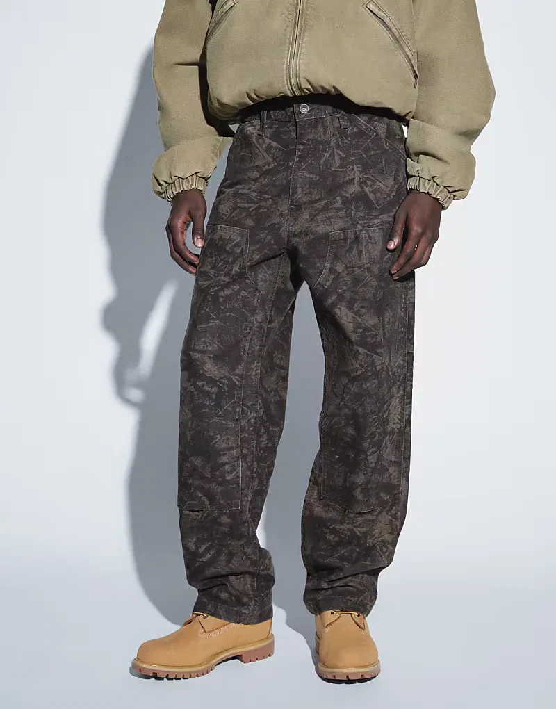 Джинсы Levi's Workwear 568 свободного кроя, камуфляжной расцветки — фото 2