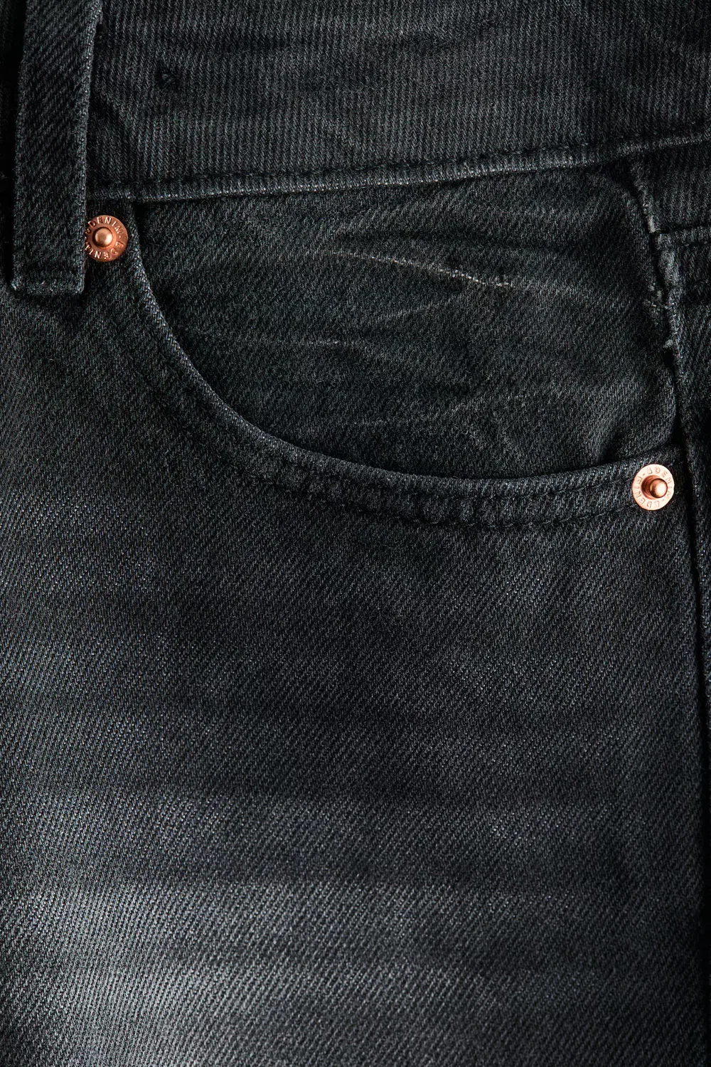 Джинсовые шорты свободного кроя H&M, Denimschwarz — фото 2