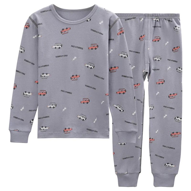 Детское белье хлопковое комплект для девочек Red bean, Blue Gray