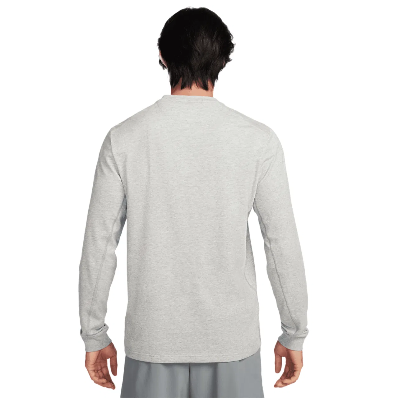 Футболка с длинным рукавом мужская Primary Dri-FIT Nike, цвет Smoke Grey/Dk Grey Heather/Heather — фото 2