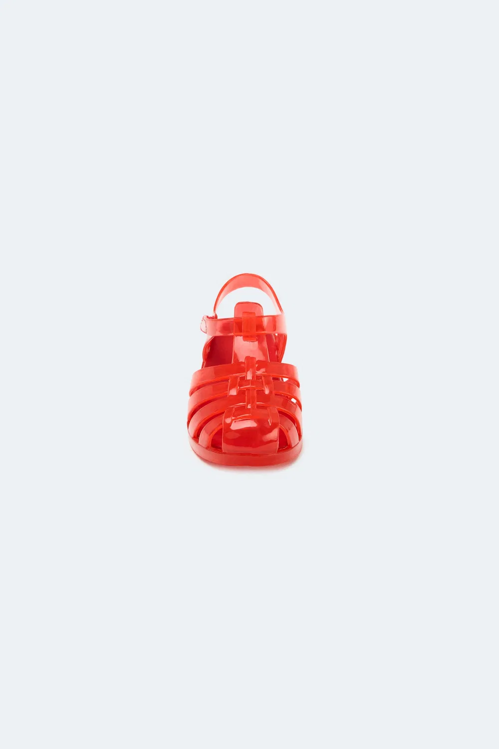 Сандалии с резиновой клеткой ZARA, Red — фото 2