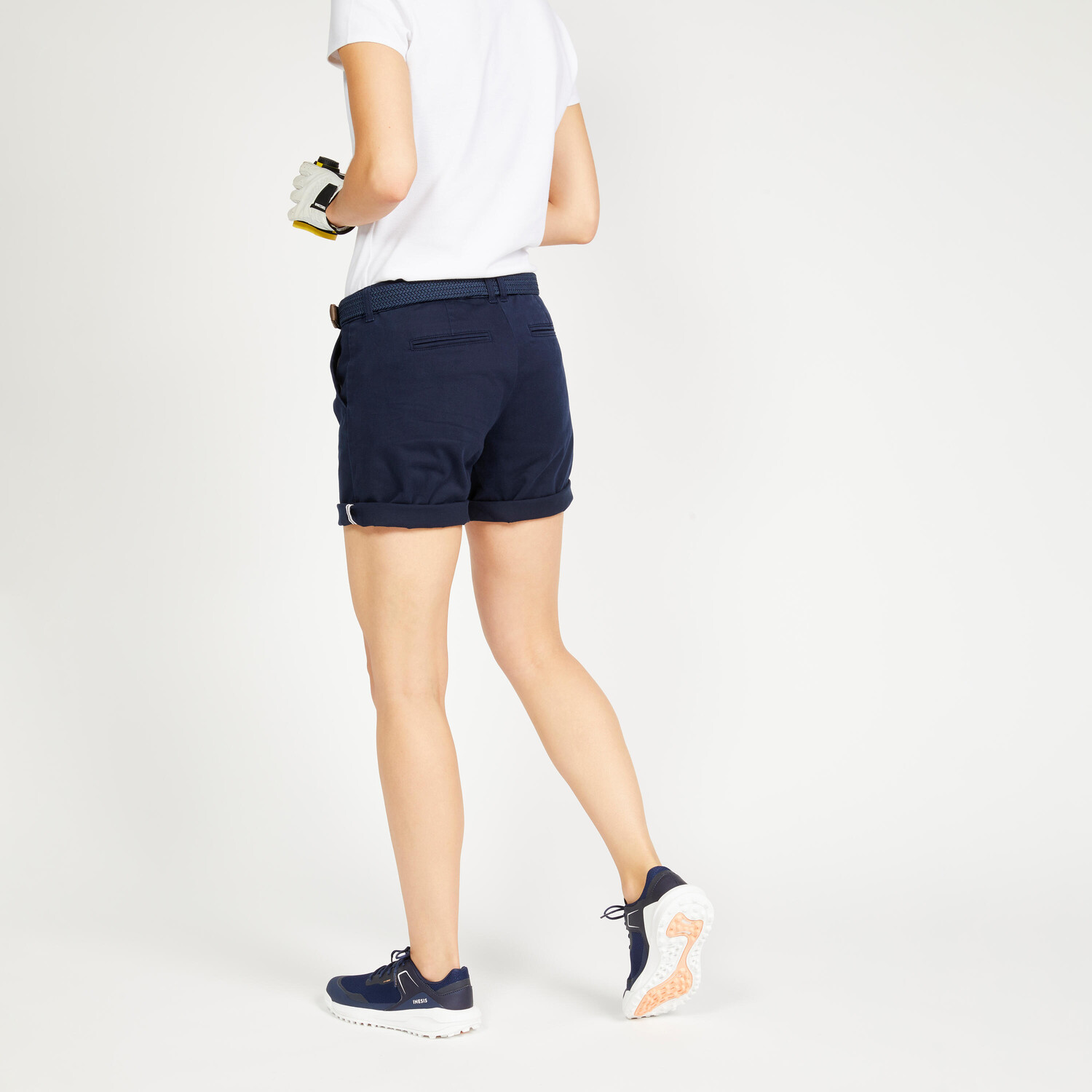 

Golf Bermuda Short MW500 Женские темно-синие INESIS, черный синий