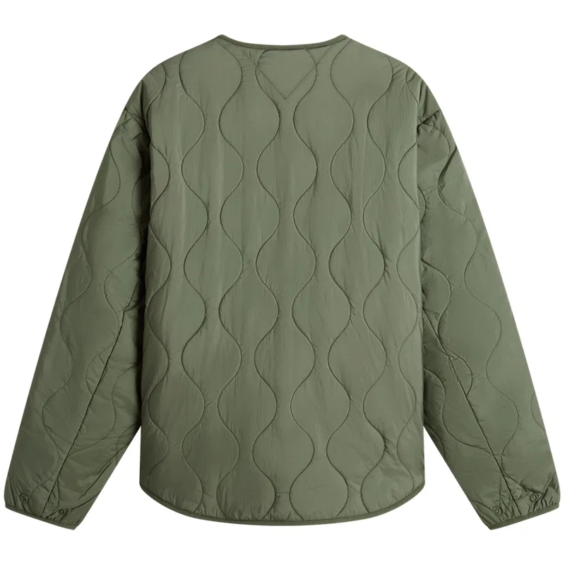 Мужская куртка-пуховик с воротником-стойкой Army Green M04 Tommy Hilfiger — фото 4