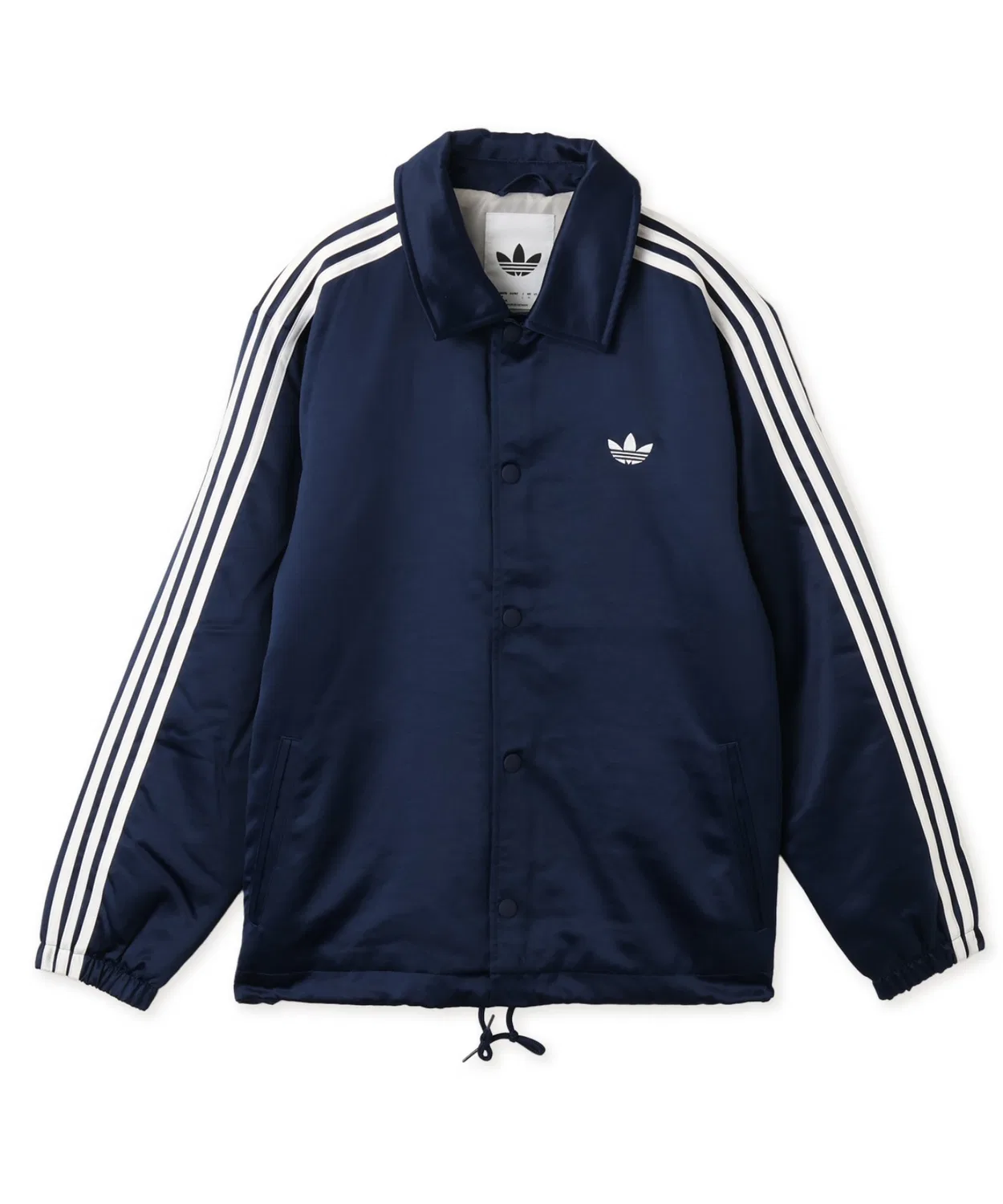Мужская куртка с сатиновой отделкой и утеплителем 3 Stripes Satin Padded Jacket Adidas, Navy