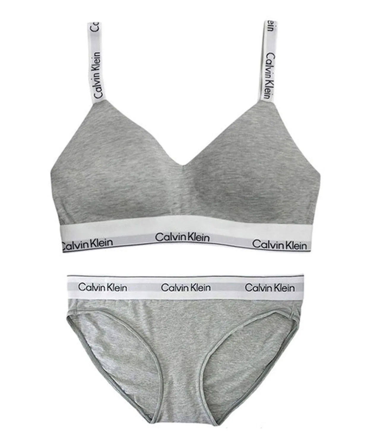 Женский комплект бюстгальтера и трусов Calvin Klein, Heather Grey