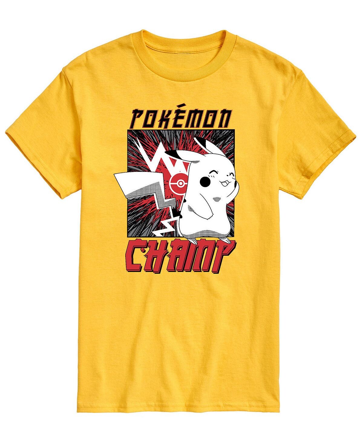 

Мужская футболка с рисунком pokemon champ AIRWAVES, Желтый, Мужская футболка с рисунком pokemon champ AIRWAVES