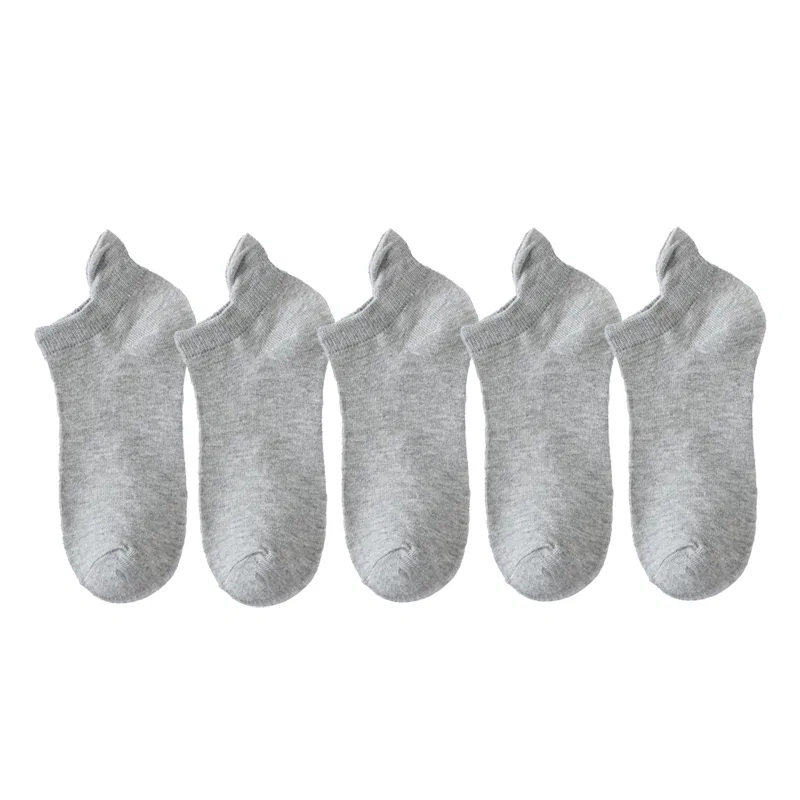 Детские носки-невидимки 5 пар, Light Gray, PLANDOO