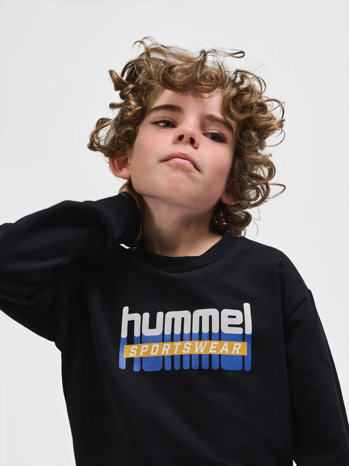 Детский свитшот с круглым вырезом Hmltukas Hummel, Schwarz — фото 4