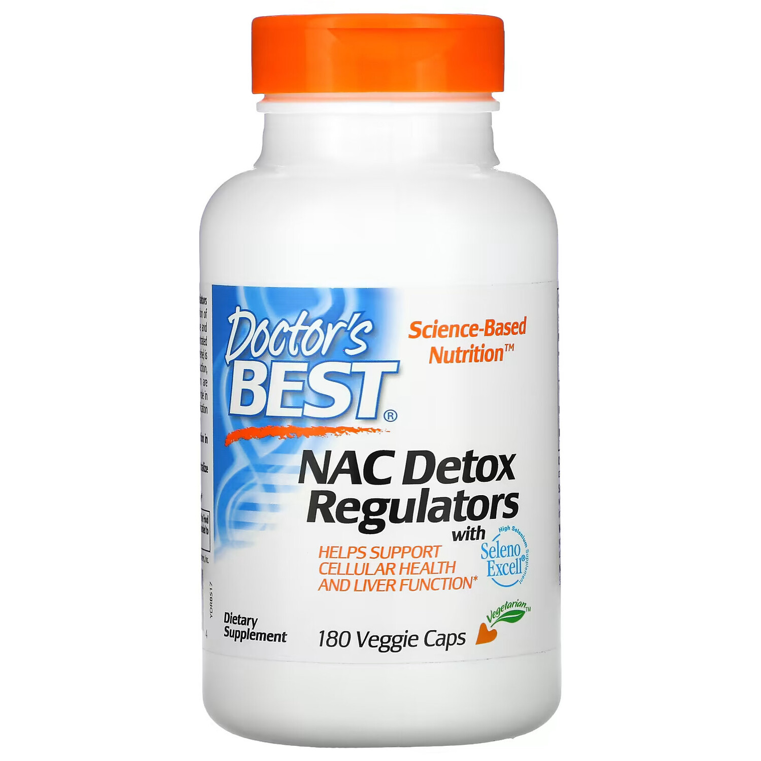 

Doctor's Best N-ацетилцистеин (NAC), 180 растительных капсул