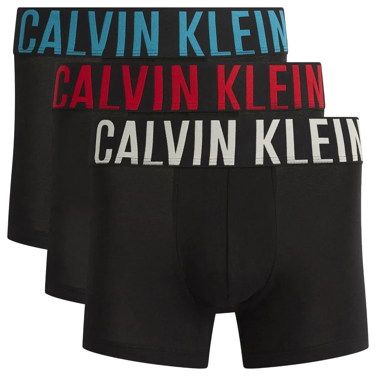 Комплект трусов с логотипом Calvin Klein Intense Power, 3 шт Calvin Klein, Black, Oatmeal, Redwood & Turquoise