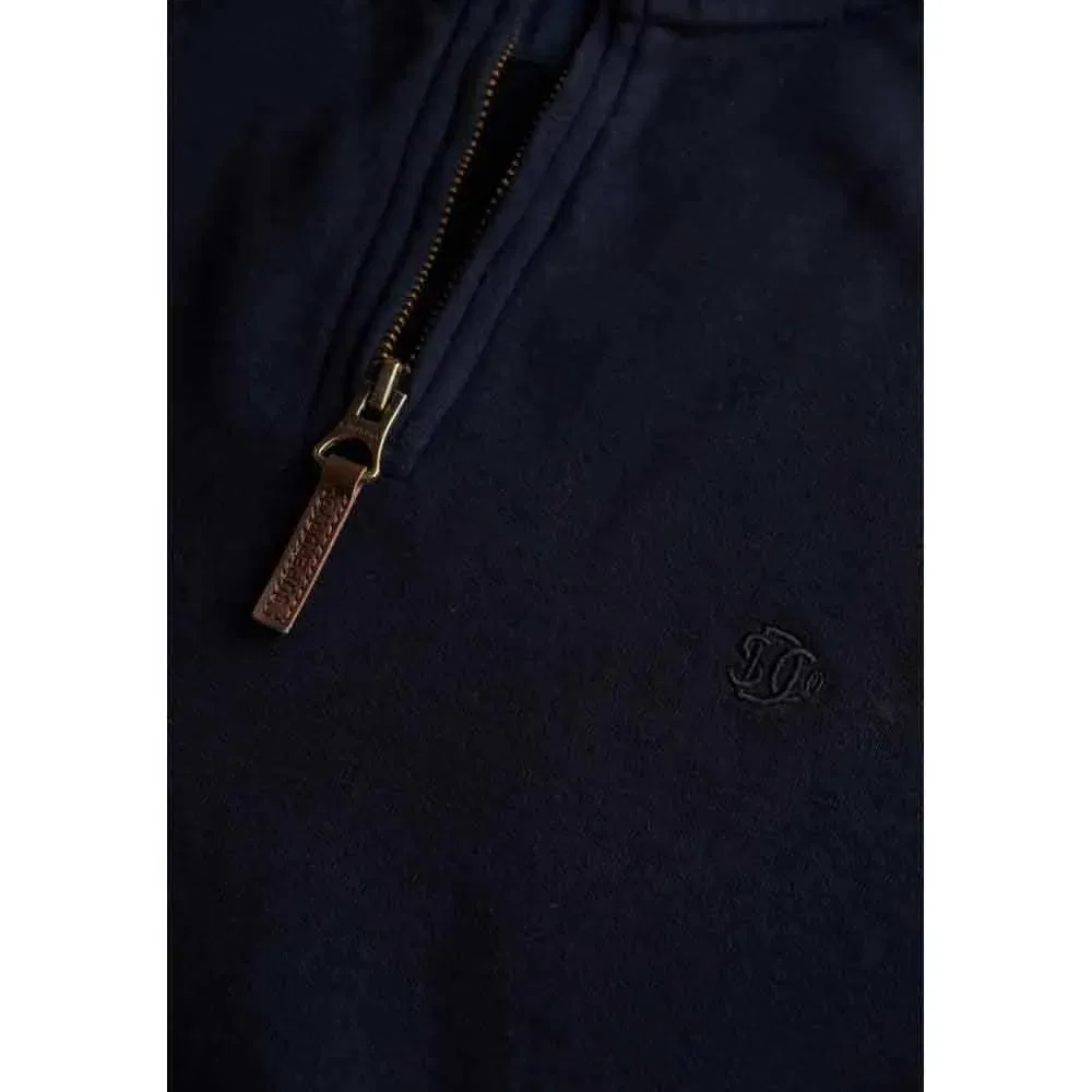 Свитер с полузастежкой-молнией Classic Essential Superdry, черный — фото 4