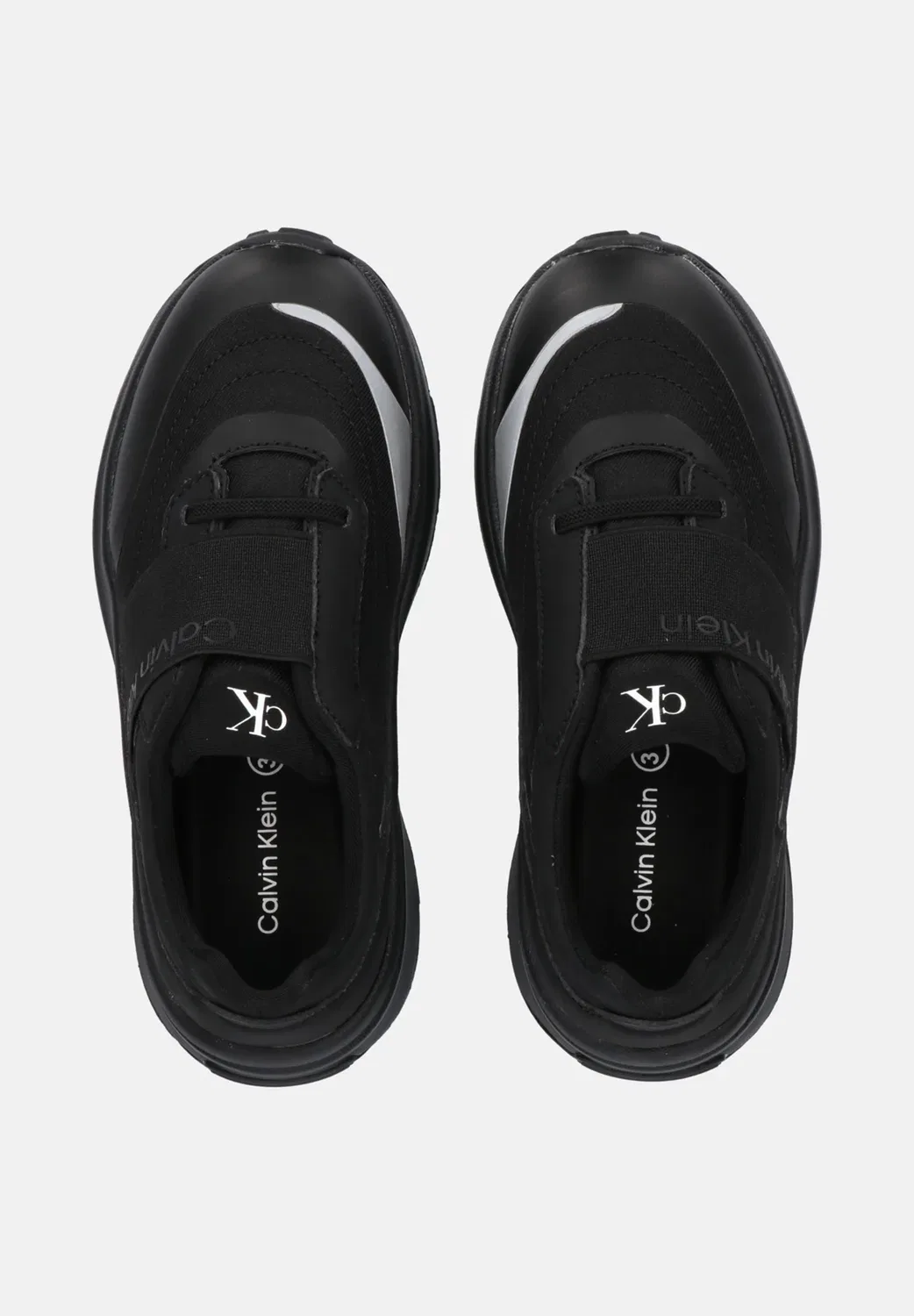 Кроссовки в стиле бег Calzata, слипоны - слипоны Calvin Klein, Nero — фото 3