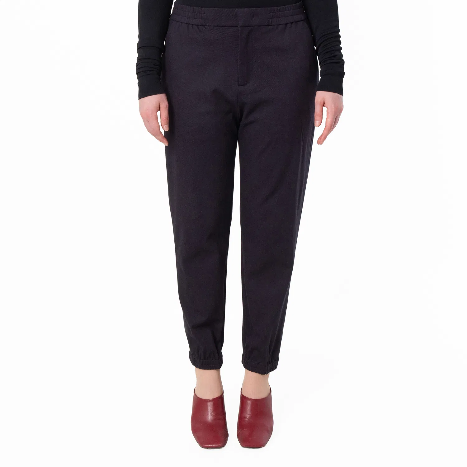 Брюки из джерси с эластичным поясом Navy Jersey Twill Elasticated Waist Trousers Emporio Armani, Navy