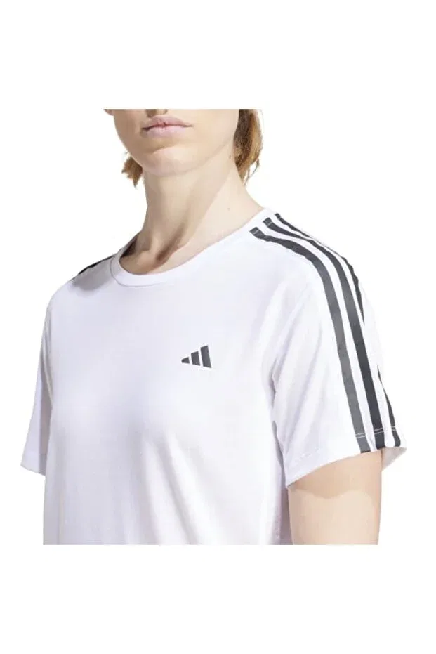 Женская футболка спортивная с коротким рукавом Adidas, White — фото 3