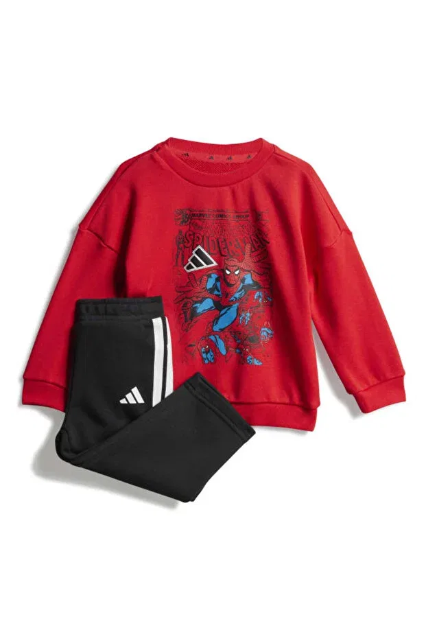 Детский спортивный комплект с принтом Adidas, Pure Ruby-White