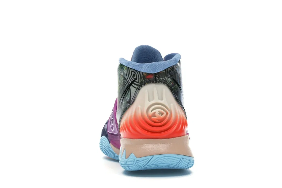 Детские кроссовки для активного спорта Nike Kyrie 6 Preheat Collection Heal the World Nike, Midnight Navy/Bright Crimson-University Blue-Black — фото 4