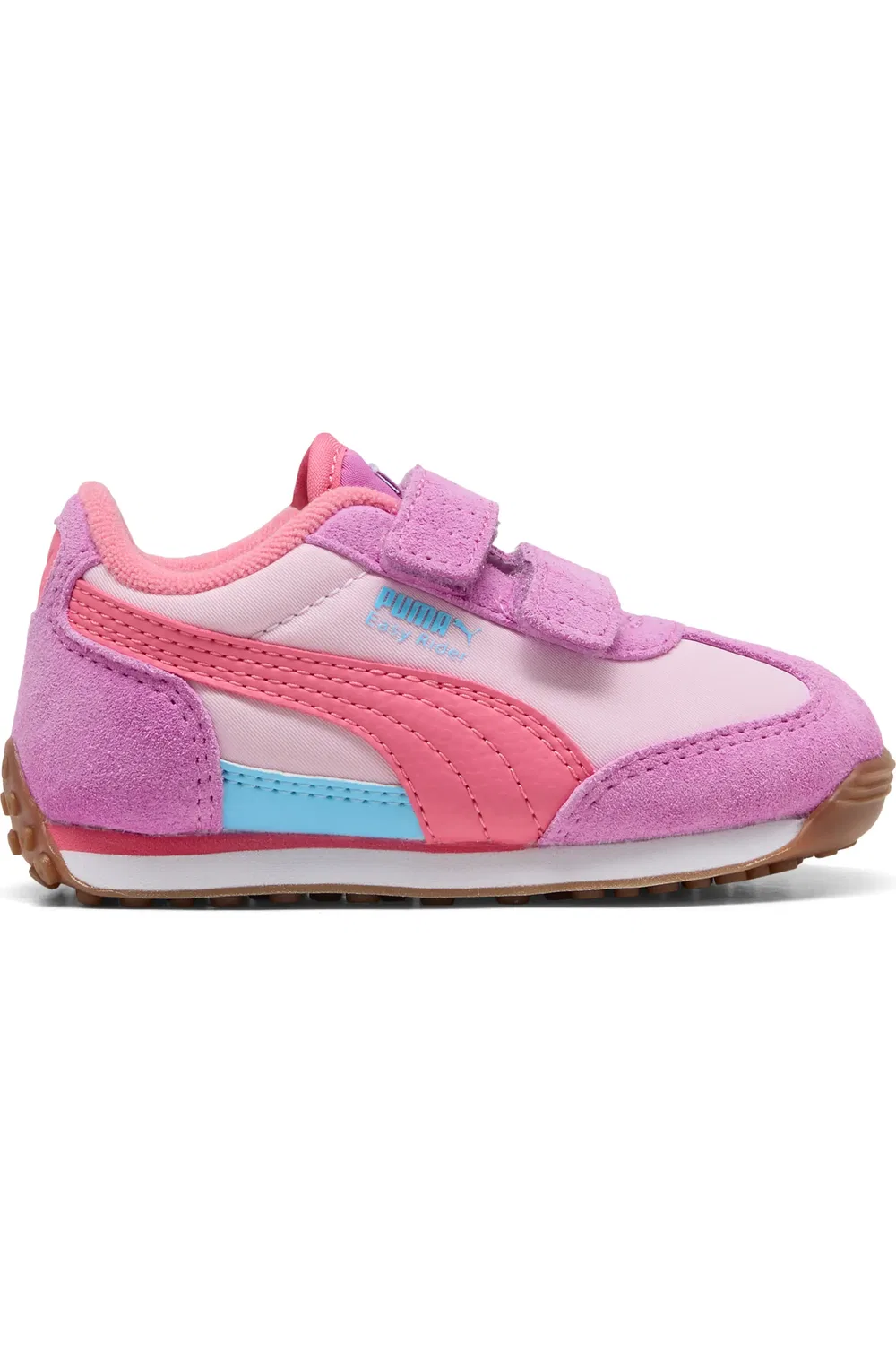 Детские кроссовки из замши и кожи Easy Rider PUMA, Pearl Pink/Magic Rose — фото 2