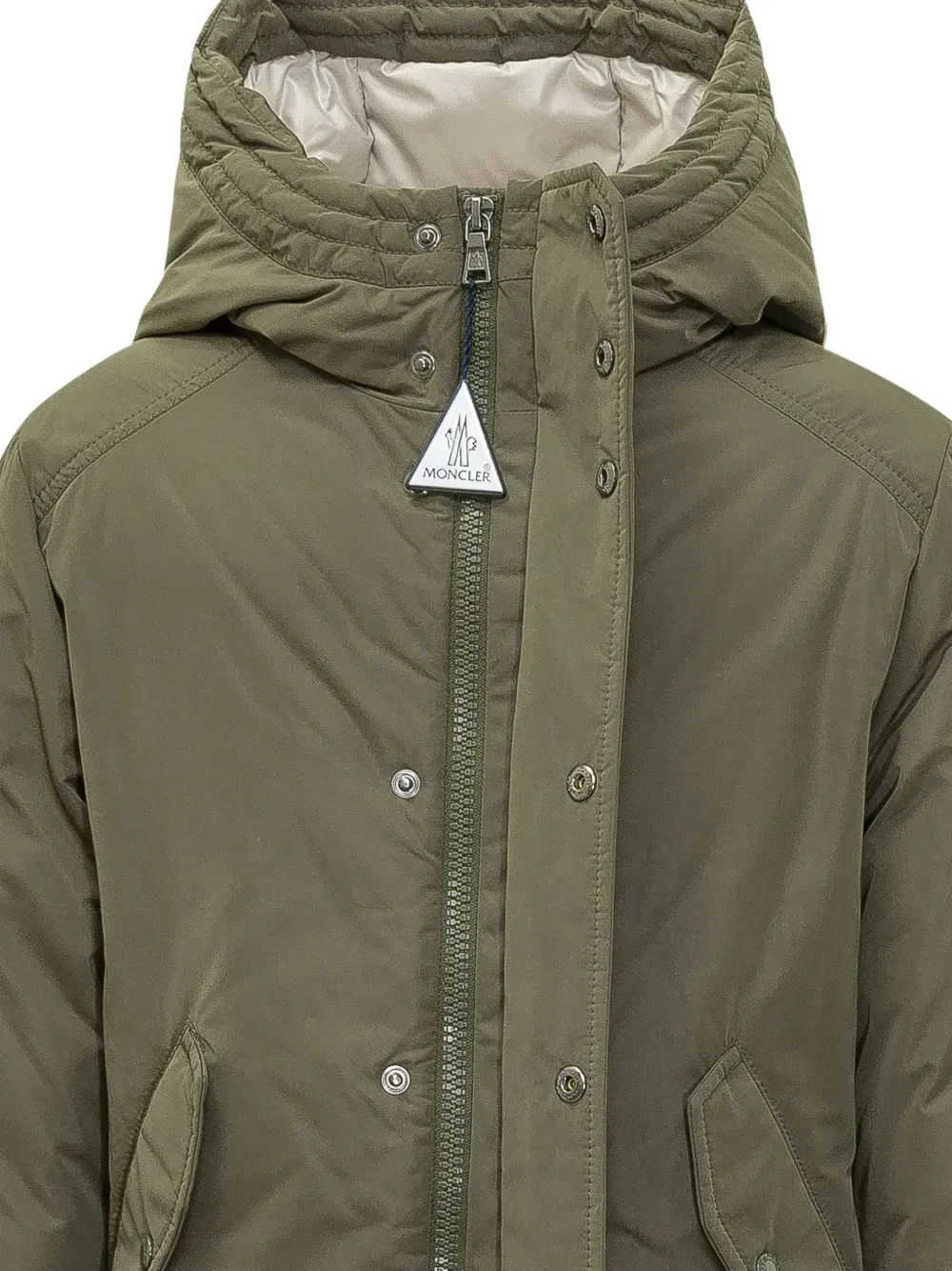 Куртка-парка Nahan с капюшоном Moncler Enfant, зеленый — фото 4