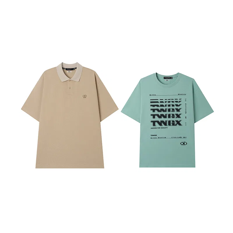 Детское поло-комплект с длинным рукавом Evergreen Collection Teenie Weenie Men, Ecru/Green