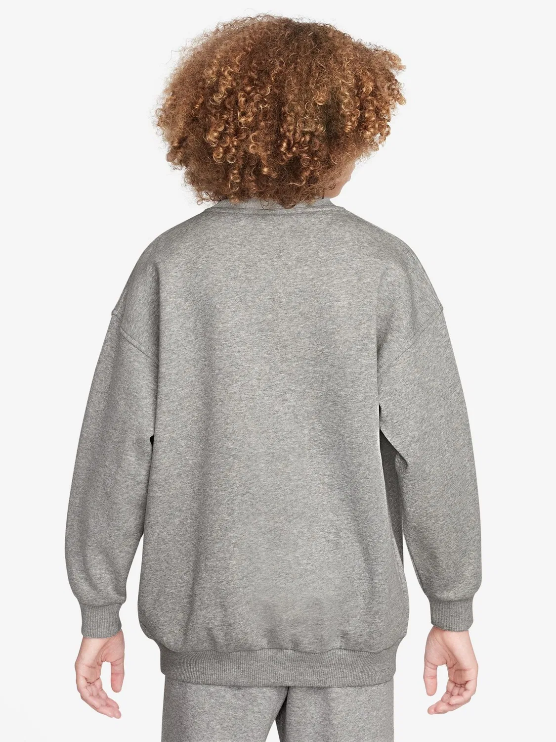 Свитшот оверсайз Nike Club Fleece, Black Chrome — фото 2