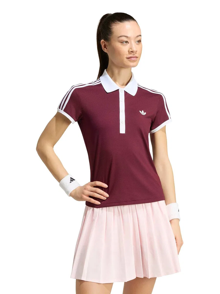 Спортивная футболка ADIDAS PERFORMANCE Performance Shirt 'CLASSICS' винно-красного цвета — фото 2