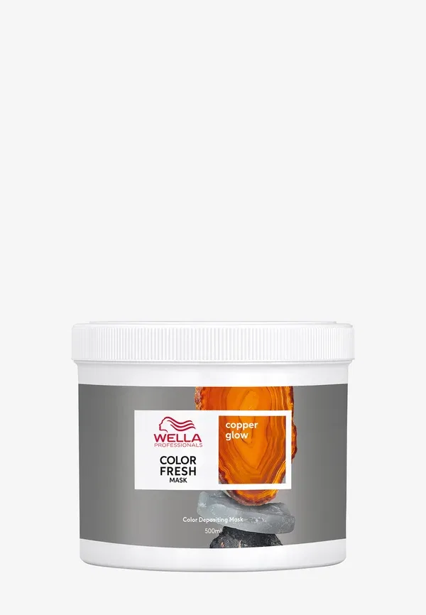 Маска для волос 2-в-1 окрашивание и уход, Color Fresh Mask, Wella, Copper Glow, 500 мл, медовый