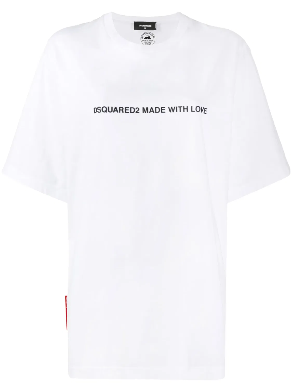 Футболка Made With Love Dsquared2, белый
