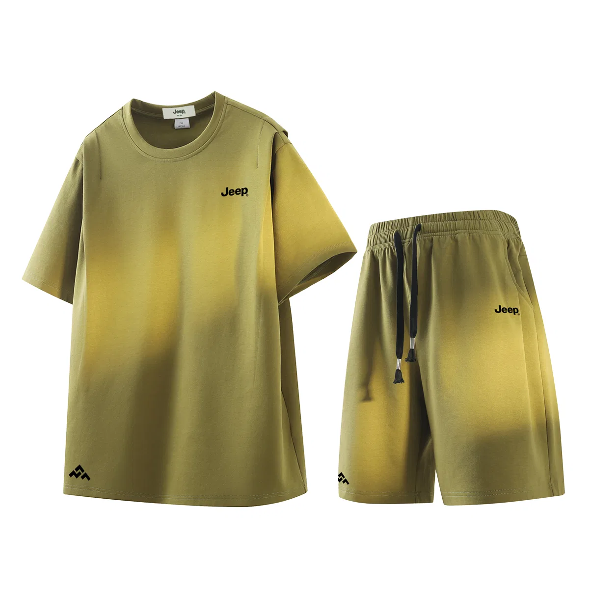 Детский спортивный комплект из футера с принтом Jeep Lifestyle Casual Sportswear Unisex, Moss Green