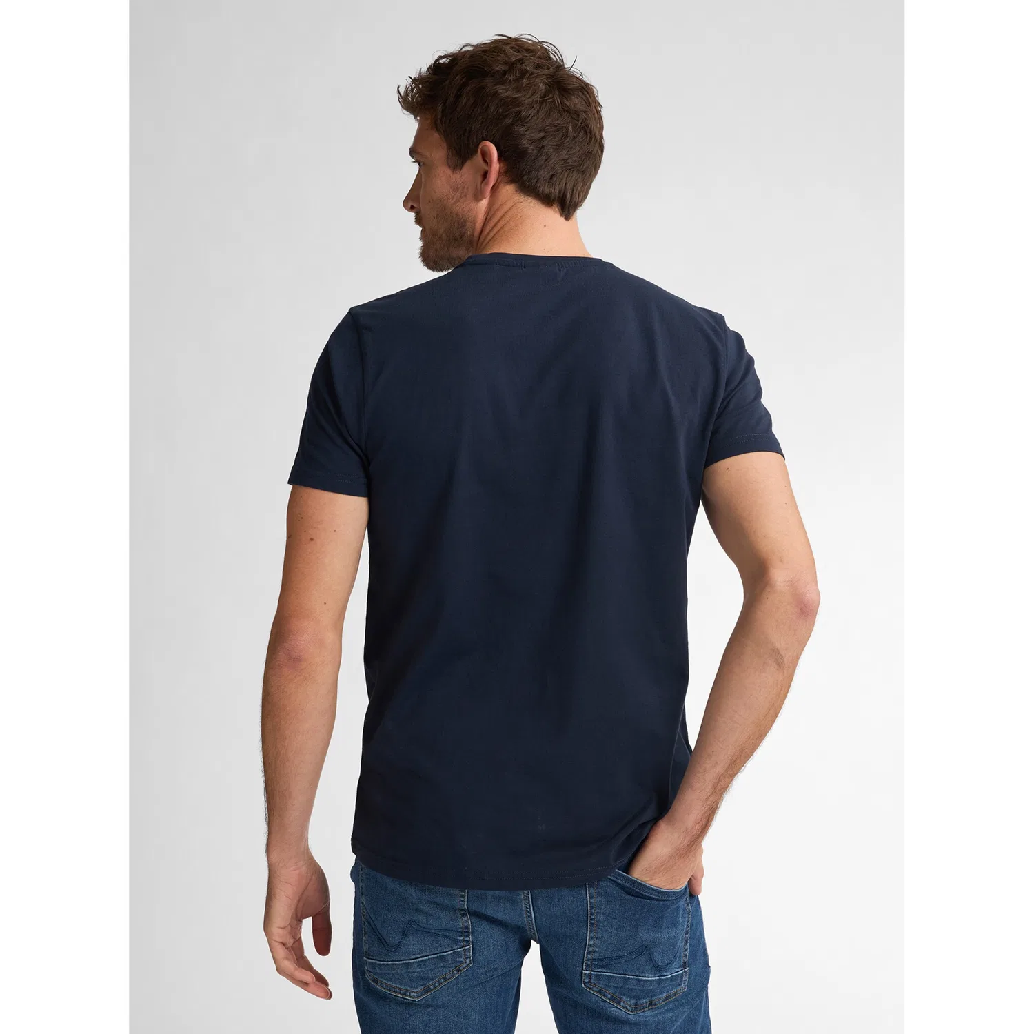 Детская футболка с круглым вырезом с логотипом Petrol Industries, Navy Blue — фото 2