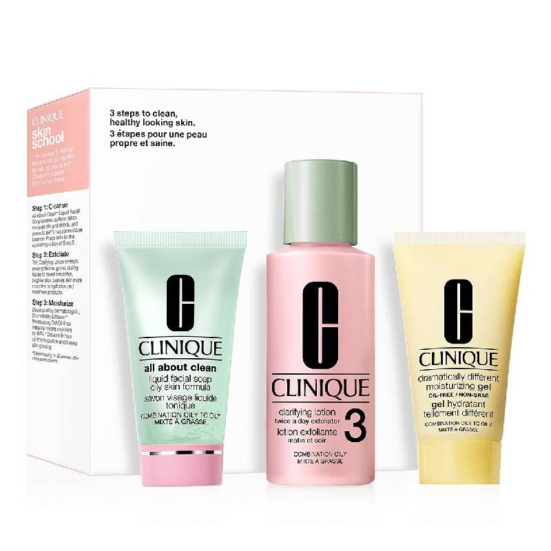 

Набор по уходу за кожей Clinique Skin School Supplies (Type 3), 3 предмета, Белый, Набор по уходу за кожей Clinique Skin School Supplies (Type 3), 3 предмета