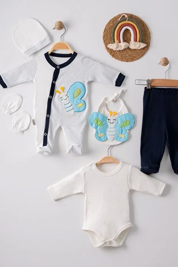 Детский комплект боди для мальчиков хлопковый Babydonat, Black
