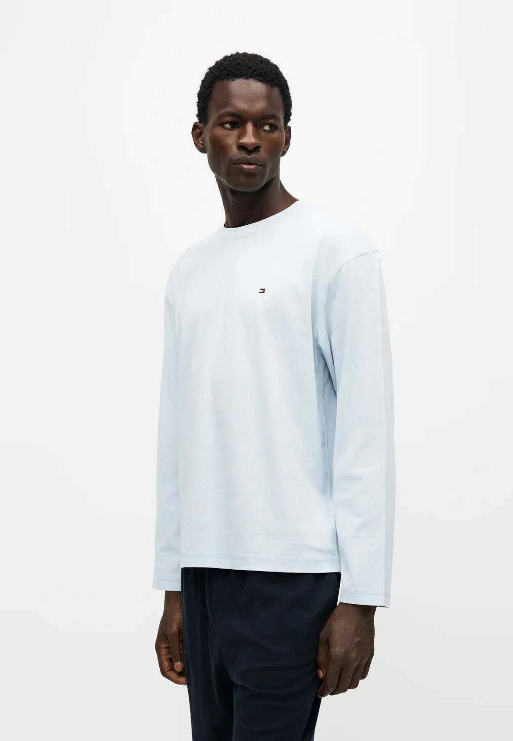 Оригинальный пижамный комплект для сна Tommy Hilfiger, Sky Blu/Navy Blue — фото 4