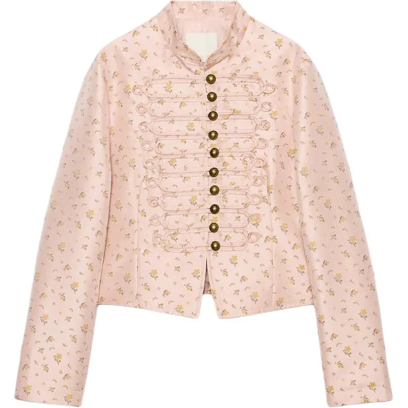 Женский костюм с воротником-стойкой, приталенный Business Suits, ZARA, Earth Gray Pink