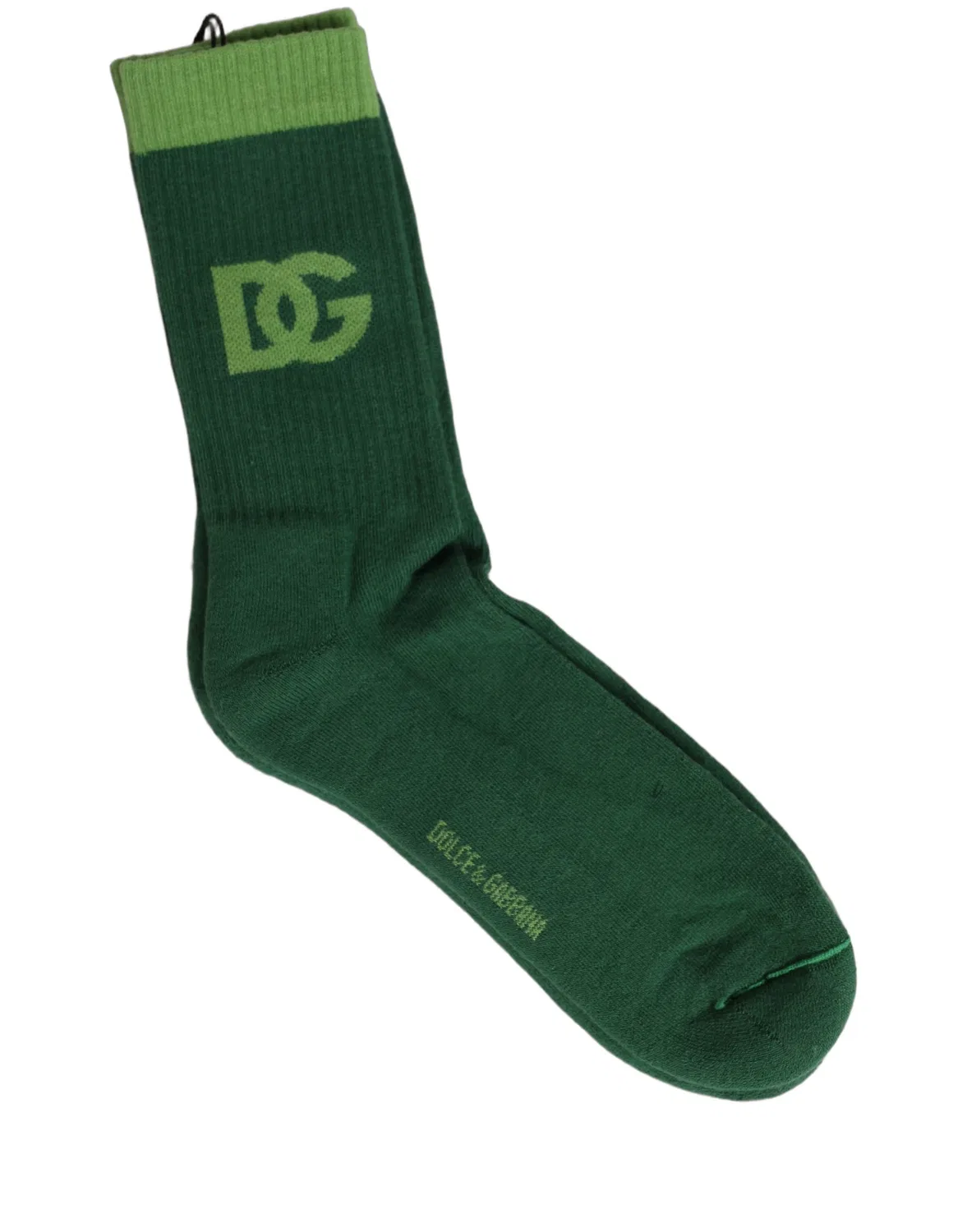 Женские носки с логотипом DG Mid Calf Dolce & Gabbana, Green — фото 4