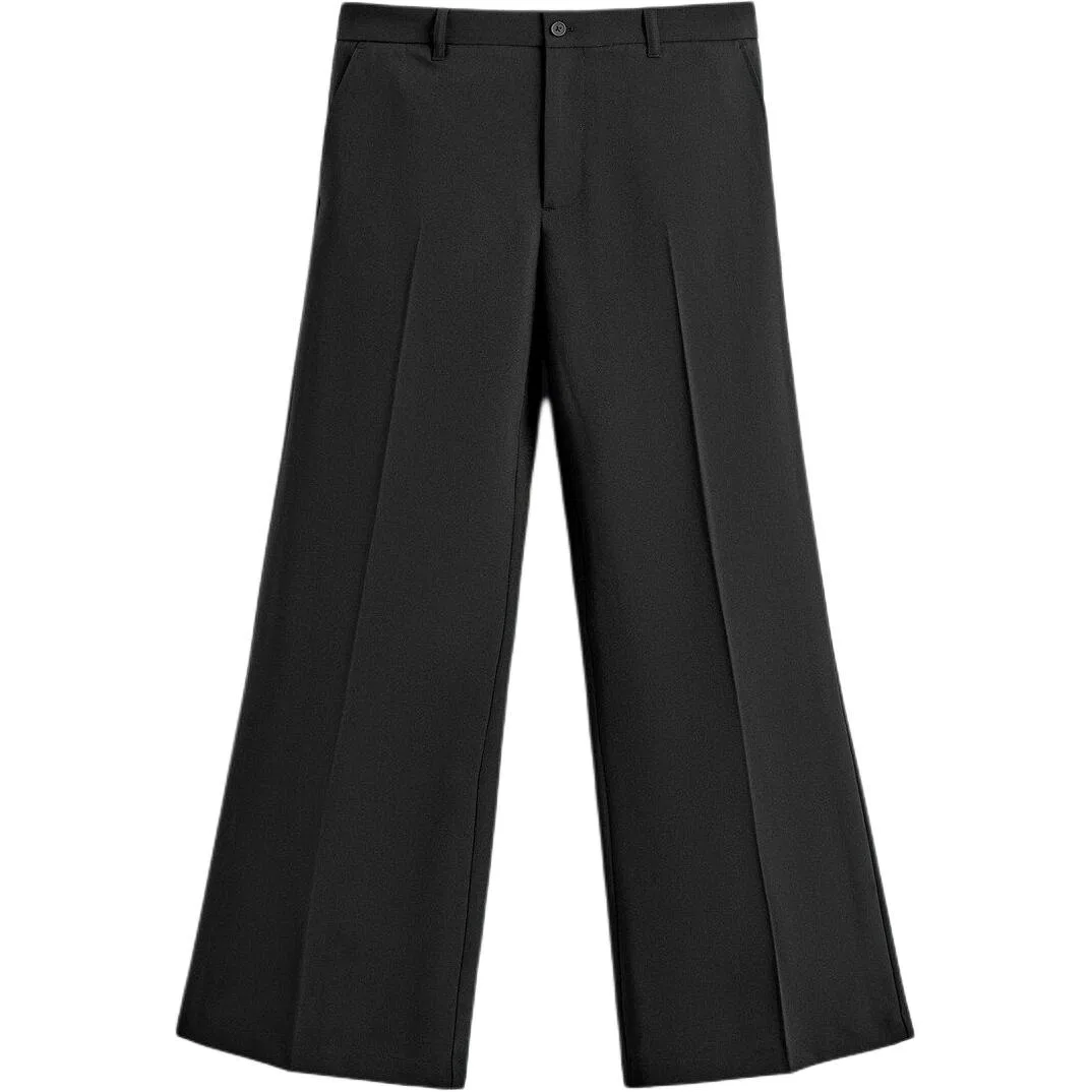 Мужские классические брюки ZARA, Черный — фото 3