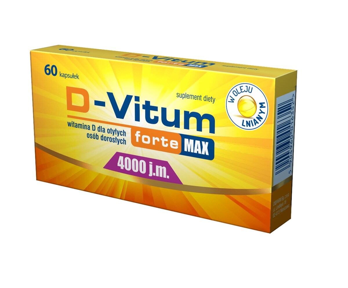 

D-Vitum Forte Max 4000 МЕ, Добавка , 60 капсул Oleofarm