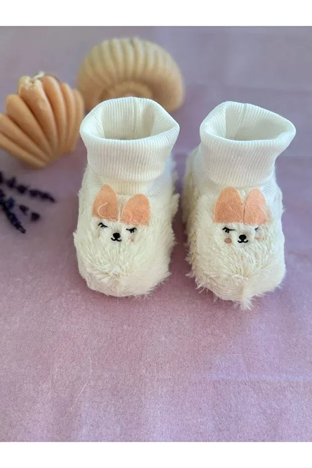 Детские пинетки без каблука Baby, White