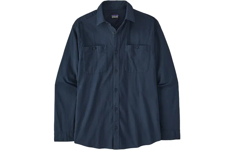 Мужская рубашка с длинным рукавом из пима-хлопка Patagonia, New Marine Blue/New Navy