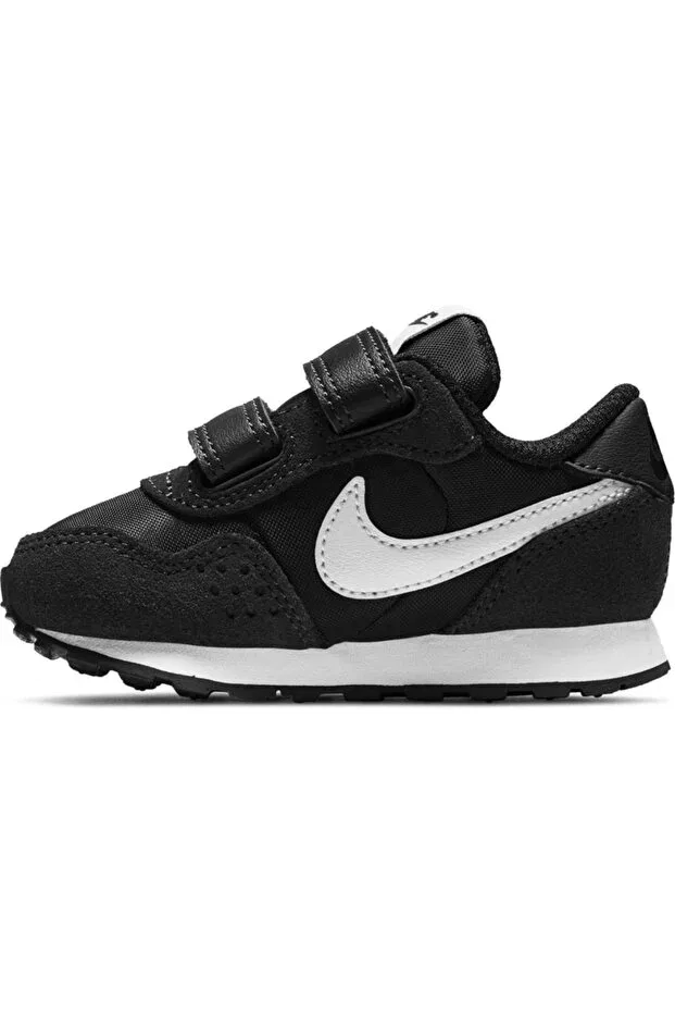 Детские кроссовки для девочек с ортопедической стелькой Nike, Black And White — фото 2