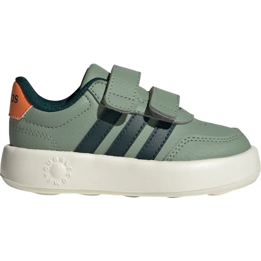 Детские спортивные кроссовки с липучками Breaknet 3.0 adidas, Зеленый
